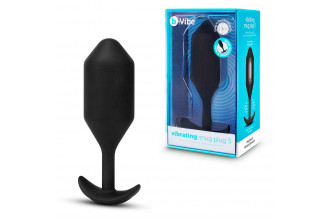 Черная вибропробка для ношения Vibrating Snug Plug 5 - 16,5 см.