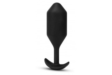 Черная вибропробка для ношения Vibrating Snug Plug 5 - 16,5 см.