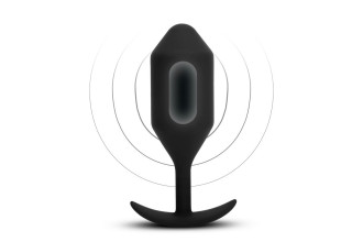 Черная вибропробка для ношения Vibrating Snug Plug 5 - 16,5 см.