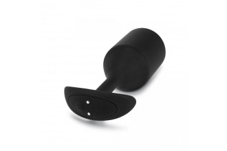 Черная вибропробка для ношения Vibrating Snug Plug 5 - 16,5 см.