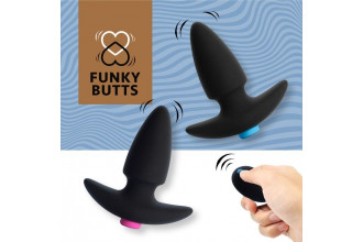 Набор из двух черных анальных плагов для пары FunkyButts