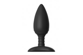 Чёрная вибровтулка NEXUS ACE MEDIUM с дистанционным управлением - 12 см.