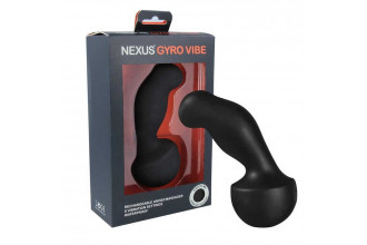 Черный универсальный вибромассажер NEXUS Gyro Vibe - 15 см.