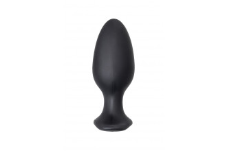 Черная анальная вибропробка HUSH 2 Size L - 12,1 см.