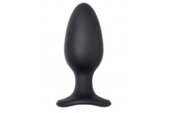 Черная анальная вибропробка HUSH 2 Size L - 12,1 см.