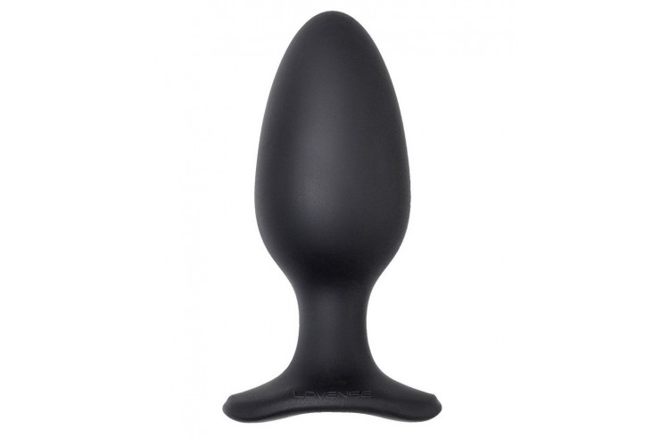Черная анальная вибропробка HUSH 2 Size L - 12,1 см.