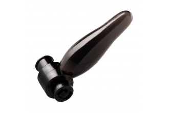 Дымчатая анальная мини-пробка с вибропулей Vibrating Bum Tickler Mini Anal Plug - 6,3 см.