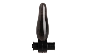 Дымчатая анальная мини-пробка с вибропулей Vibrating Bum Tickler Mini Anal Plug - 6,3 см.