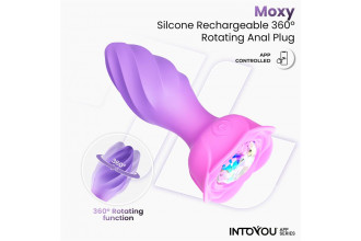 Интерактивная анальная вибропробка с вращением Moxy Интерактивная анальная вибропробка с вращением Moxy