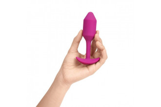 Розовая пробка для ношения с вибрацией Snug Plug 2 - 11,4 см.