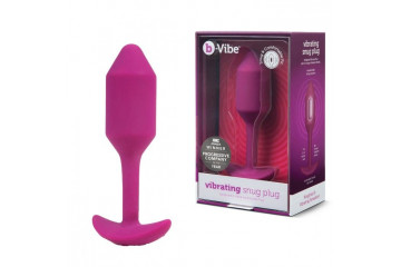 Розовая пробка для ношения с вибрацией Snug Plug 2 - 11,4 см.