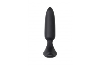 Черная анальная вибропробка HUSH 2 Size S - 12,1 см.