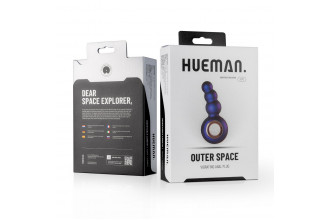 Фиолетовая анальная вибропробка Outer Space в виде елочки - 13,2 см.