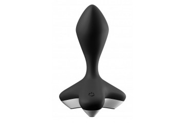 Черная анальная пробка с вибрацией Game Changer - 11,5 см.