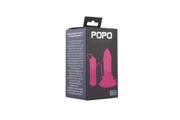 Розовая вибровтулка средних размеров POPO Pleasure - 13 см.