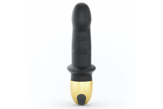 Черный вибратор Mini Lover Black 2.0 - 16,5 см.