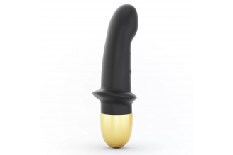 Черный вибратор Mini Lover Black 2.0 - 16,5 см.