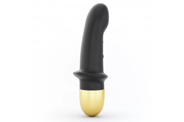 Черный вибратор Mini Lover Black 2.0 - 16,5 см.