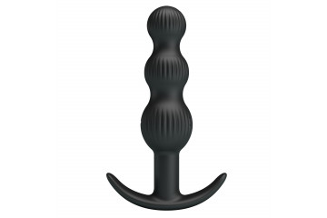 Черный анальный вибростимулятор Sidney - 10,9 см.