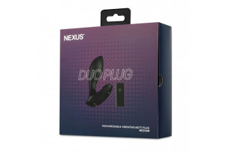 Черная анальная вибровтулка Nexus Duo Plug Medium