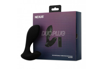 Черная анальная вибровтулка Nexus Duo Plug Medium