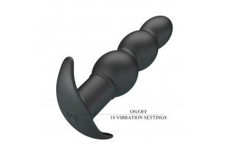 Черный анальный вибростимулятор Aeaeas - 11 см. Черный анальный вибростимулятор Aeaeas - 11 см.