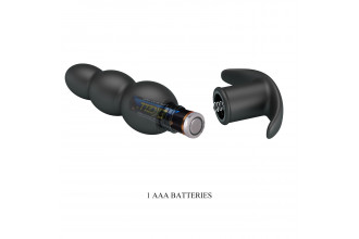 Черный анальный вибростимулятор Aeaeas - 11 см. Черный анальный вибростимулятор Aeaeas - 11 см.