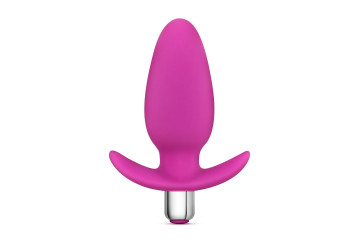 Розовая вибропробка Luxe Little Thumper - 12 см.