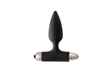 Черная анальная вибропробка New Edition Glory - 11 см.