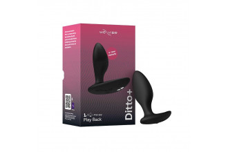 Черная анальная вибровтулка We-Vibe Ditto+