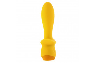 Желтая анальная вибропробка Mellow Yellow - 13,5 см.