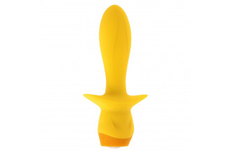 Желтая анальная вибропробка Mellow Yellow - 13,5 см.