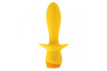 Желтая анальная вибропробка Mellow Yellow - 13,5 см.