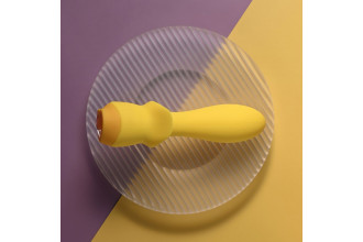Желтая анальная вибропробка Mellow Yellow - 13,5 см.