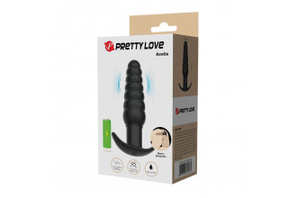 Черный анальный вибростимулятор Aeolis - 11 см.