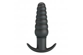 Черный анальный вибростимулятор Aeolis - 11 см.
