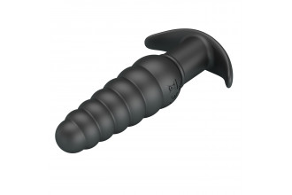 Черный анальный вибростимулятор Aeolis - 11 см.