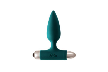 Зеленая анальная вибропробка New Edition Glory - 11 см.