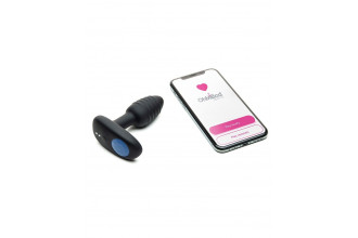 Черный интерактивный вибратор OhMiBod Lumen for Kiiroo с подсветкой - 10,2 см.