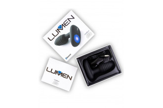 Черный интерактивный вибратор OhMiBod Lumen for Kiiroo с подсветкой - 10,2 см.