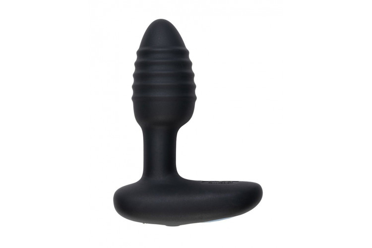 Черный интерактивный вибратор OhMiBod Lumen for Kiiroo с подсветкой - 10,2 см.