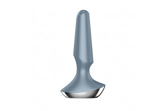 Серая анальная пробка с вибрацией Satisfyer Plug-ilicious 2 - 14 см. Серая анальная пробка с вибрацией Satisfyer Plug-ilicious 2 - 14 см.