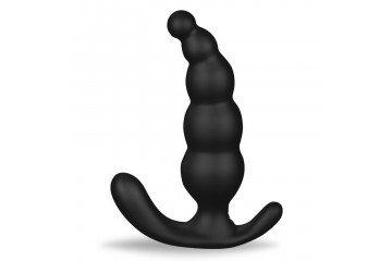 Черный анальный вибромассажер Dipper-RCT - 14,8 см.