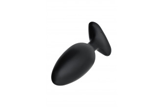 Черная анальная втулка LOVENSE Hush 2 (M) - 13,5 см.