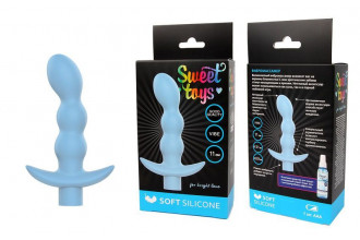 Голубой вибратор Sweet Toys - 11 см.