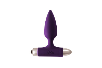 Фиолетовая анальная вибропробка New Edition Glory - 11 см.