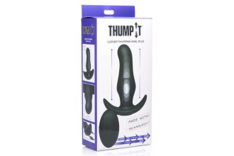 Черная анальная вибропробка Kinetic Thumping 7X Prostate Anal Plug - 13,3 см.