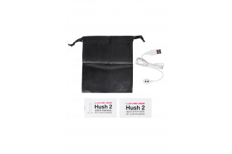 Черная анальная втулка Hush 2 (XS) - 12,1 см.