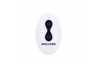Фиолетовые анальные бусы с вибрацией и вращением Pleasure Orbit - 17,8 см.