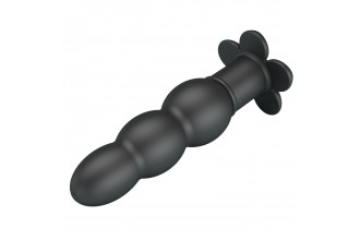 Черный анальный вибростимулятор Jadier - 11 см.